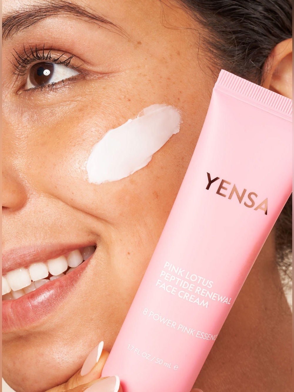 🆕️Yensa Pink Lotus Peptide Renewal Face Cream 8 Power Pink Essence 1.7 oz NIB